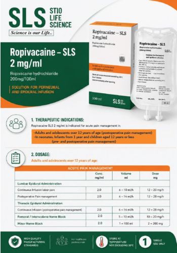 Ropivacaine SLS 2 mg/ml